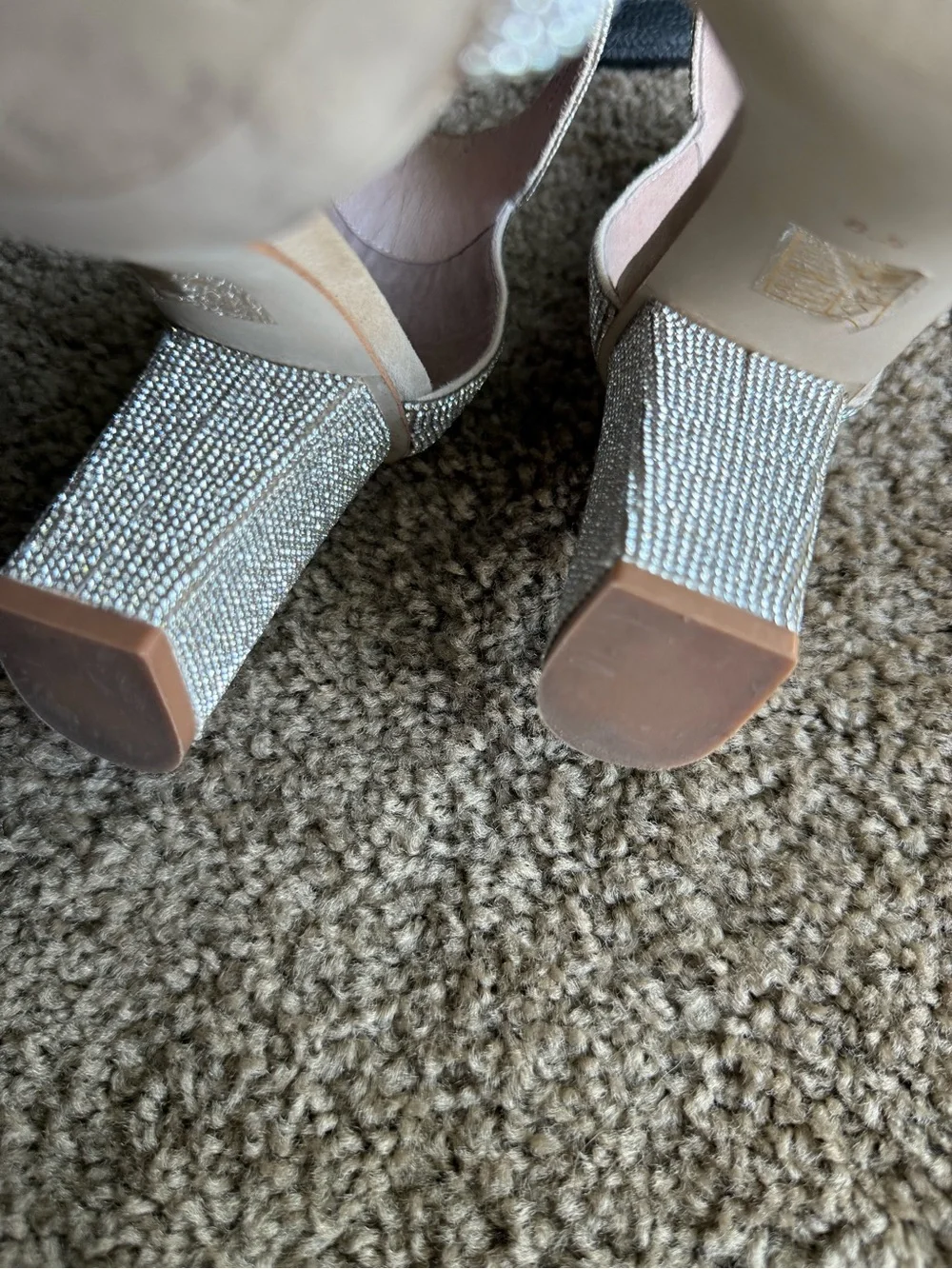Jeffrey Campbell Lindsay Champagne Heels Women’s Size 8.5